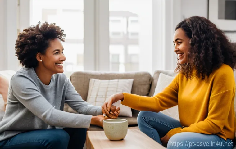 강박증 재발 방지법 - **Prompt:** A young adult, casually dressed in a comfortable sweater and jeans, sits in a sunlit, co...