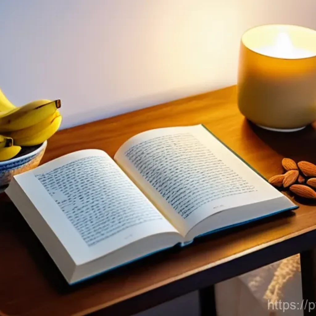 불면증 개선 식단 - **Prompt 1: Peaceful Pre-Sleep Ritual with Sleep-Friendly Foods**
    "A serene and cozy indoor scen...