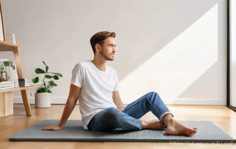 불안장애 극복 사례 - Image Prompt 1: Serene Morning Mindfulness**