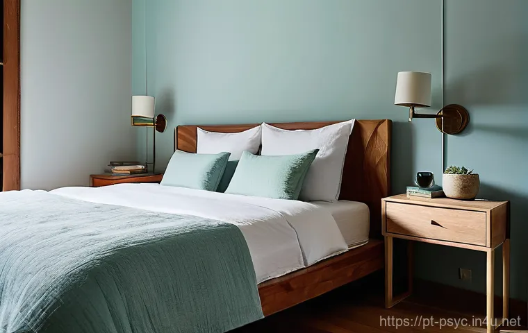 불면증 예방을 위한 생활 습관 - **Prompt: The Serene Sleep Sanctuary**
    "A cozy and tranquil bedroom, designed as a sanctuary for...