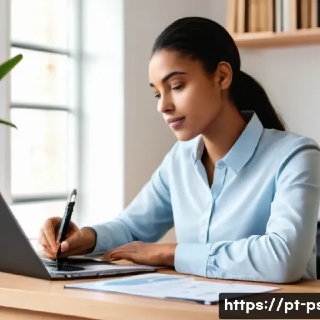 정신과 진료 실비 청구 - **Prompt:** A young adult, of Portuguese descent, sits at a modern wooden desk in a well-lit home of...